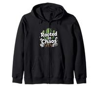 Rooted in Chaos Funny Cactus Gardener Graphic Sudadera con Capucha
