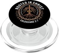 Rooted In Christ Colossians 2 7 Arraigado Y Fortalecido Fe PopSockets PopGrip para MagSafe