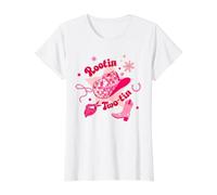 Rootin - Cumpleaños de Dos latas para niña de 2 años, Vaquera, Rodeo Occidental Camiseta gráfica económica, Mujer, Blanco, S