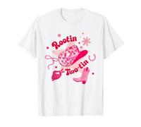 Rootin - Cumpleaños de Dos latas para niña de 2 años, Vaquera, Rodeo Occidental Camiseta gráfica económica, Hombre, Blanco, S