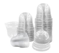 RooTrimmer Paquete de 50 cúpulas Transparentes para macetas, cúpulas Transparentes compatibles con macetas de Inicio de Semillas de 4 Pulgadas para jardinería Interior y Exterior (50 Unidades