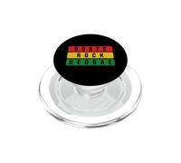 Roots Rock Reggae Música Colores Rasta Amante de la Música PopSockets PopGrip para MagSafe