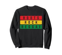 Roots Rock Reggae Música Colores Rasta Amante de la Música Sudadera