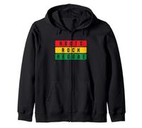 Roots Rock Reggae Música Colores Rasta Amante de la Música Sudadera con Capucha