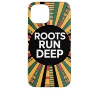 Roots Run Deep, diseño Retro del Orgullo Africano Carcasa para iPhone 15