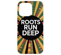 Roots Run Deep, diseño Retro del Orgullo Africano Carcasa para iPhone 15 Pro MAX