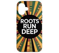 Roots Run Deep, diseño Retro del Orgullo Africano Carcasa para iPhone 16