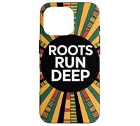 Roots Run Deep, diseño Retro del Orgullo Africano Carcasa para iPhone 16 Pro