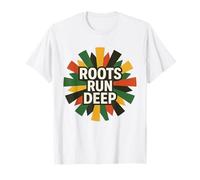 Roots Run Deep, diseño Retro Inspirado en África Camiseta