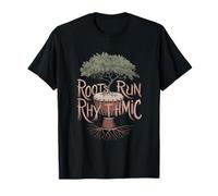 Roots Run Rítmico Djembe Camiseta