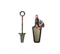 ROOTSLAYER VENTEO - Pack Duo - Negro - Adulto - Herramientas de jardín - Pala - Transplantador - Acero al carbono - Mango 360°