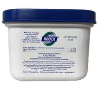 RootX - Tarro de 2 libras (sin embudo/aplicador) Control de raíces espumosas para líneas de alcantarillado y sistemas sépticos