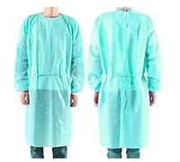 Ropa 10pcs protectora desechable,Bata Aislamiento Desechable, PuñOs EláSticos, Batas QuirúRgicas,Bata de protección unisex,verde