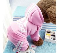 Ropa 2023, disfraz de bulldog francés, disfraz de perro chihuahua, carlino, ropa para perros pequeños y medianos, traje de cachorro, rosa, XS 0.5-1.2 kg
