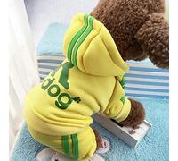 Ropa 2023, disfraz de bulldog francés, disfraz para perros chihuahua, carlino, ropa para perros pequeños y medianos, traje de cachorro, amarillo, M, 2-3 kg