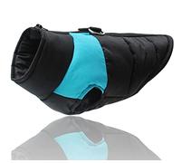 Ropa acolchada cálida de invierno para perro, chaleco impermeable con cremallera para perros pequeños, medianos y grandes, pug, chihuahua, bulldog francés, abrigo, azul, 5XL