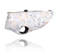 Ropa acolchada cálida de invierno para perro, chaleco impermeable con cremallera para perros pequeños, medianos y grandes, pug, chihuahua, bulldog francés, abrigo 946 blanco, XXL