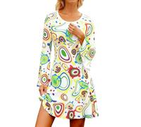 Ropa Años 80 Disfraz Mujer Estilo Hippie Vestido Estampado Floral Retro Años Setenta Bohemio Maxi Cosplay Elegante Atuendo Feria Disfraz Mujer Carnaval Vintage