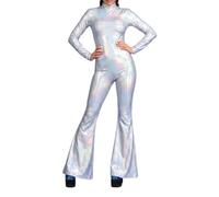 Ropa Años 80 Disfraz Mujer Mono Campana Discoteca Cosplay Fiesta Temática Rock Jazz Elegante Retro Divertido Traje Discoteca Mujer Estiloso