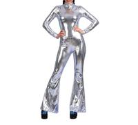 Ropa Años 80 Disfraz Mujer Mono Campana Discoteca Cosplay Fiesta Temática Rock Jazz Elegante Retro Divertido Traje Discoteca Mujer Estiloso