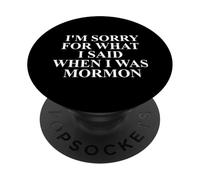 Ropa Anti mormón - Diseño Divertido de ex mormones PopSockets PopGrip Adhesivo
