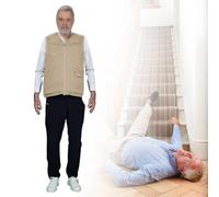 Ropa anticaída Inteligente para Chaleco airbag para Ancianos, Chaleco airbag portátil 0.08 s para Abrir para protección, con aplicación para Ver la trayectoria del Movimiento