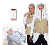 Ropa AnticaíDa Inteligente Para Personas Mayores, Traje Ligero Y PortáTil Con Airbag, ProteccióN Inteligente De 0,08 S, Alarma De Monitoreo Remoto Y Posicionamiento,khaki(Mr)-XXL