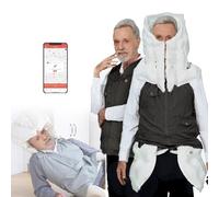 Ropa AnticaíDa Inteligente Para Personas Mayores, Traje Ligero Y PortáTil Con Airbag, ProteccióN Inteligente De 0,08 S, Alarma De Monitoreo Remoto Y Posicionamiento,Black(Mr)-XXL
