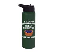 Ropa Blueberry Pie - Diseño divertido para amantes de los pasteles Stainless Steel Insulated Water Bottle