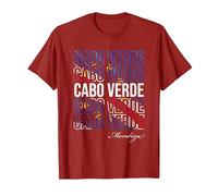 Ropa caboverdiana: Cabo Verde | Bandera Cabo Verde Camiseta, Hombre, Arándano, S