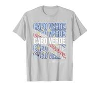 Ropa caboverdiana: Cabo Verde | Bandera Cabo Verde Camiseta, Hombre, Plata, XXL