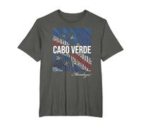Ropa caboverdiana: Cabo Verde | Bandera Cabo Verde Camiseta, Hombre Tallas Grandes, Asfalto, 2X Alto