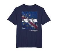 Ropa caboverdiana: Cabo Verde | Bandera Cabo Verde Camiseta, Hombre Tallas Grandes, Azul Marino, 2X Alto