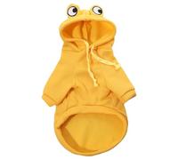 Ropa cálida para perro, lindo abrigo con capucha de forro polar para mascotas, chaqueta para chihuahua francés, ropa para mascotas para perros pequeños (B, talla única)