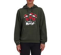 Ropa casa Mujer,Jersey navideño Gracioso,Womens Christmas Hoodies Casual Long Sleeve Pullover Tops Wine Glass Xmas Hat Sweatshirts Chaqueta Sudadera Mujer (JN, XL)