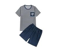 Ropa Casera Estampada De Manga Corta, Pantalones Cortos Holgados, Tejido Fresco, Prenda Informal Funcional para Tiempo Libre Y Descanso Tranquilo En Domicilio