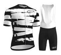 ropa ciclismo hombre,traje de triatlón de secado rápido, acolchado 9D, mono de una pieza de manga corta para entrenamiento de bicicleta,regalos para ciclistas (Color-06-A,4XL)