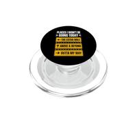 Ropa con Cita Motivacional de Lugares I Won'T Be Going Today PopSockets PopGrip para MagSafe