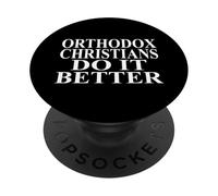 Ropa cristiana ortodoxa | Lindo diseño cristiano divertido PopSockets PopGrip Adhesivo