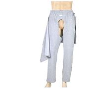 Ropa cuidado paciente para Discapacidades/Pacientes postrados en cama/Ancianos/Cirugía/Fractura, Fácil usar y quitar Pantalones post cirugía,M