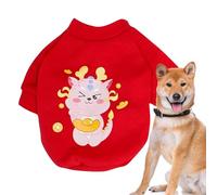 Ropa de abrigo para perros, abrigo de invierno para perros | Ropa de invierno para gatitos,Abrigos para perros para clima frío con patrón de dragón para fiestas temáticas navideñas y reuniones familia