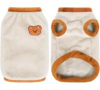 Ropa de algodón para gatos, ropa de punto de invierno acogedora para gatos y perros pequeños, suéter cálido para chihuahuas, Yorkshire Terrier y Corgis (blanco, XL)