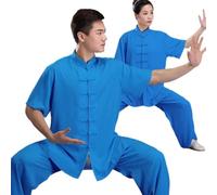 Ropa De Artes Marciales,Uniformes Tradicionales Chinos Para Tai Chi Y Wing Chun,Traje Unisex Hecho Seda De Leche,Trajes Ligeros Para Meditación Y Qigong,Ejercicios De Mañana Ropa A,L(65-75kg)
