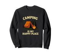 Ropa de Aventura al Aire Libre Camping Is My Happy Place Sudadera