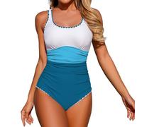 Ropa De Baño Bañadores Mujer Tallas Grandes Traje Manga Larga Bañador Embarazada Señora Mayor Trikini con Aros Fato Banho Bikini Moldeador Vestido Tanga Biquini Menstrual Menstruales Espalda