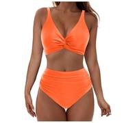 Ropa De Baño Bikini Braga Alta Bikini Triangulo Reductora Bikinis Mujer Reductores 2025 Talla Grande Tallas Grandes Top Copa D Secado Rapido con Aros Bañador Adolescente Chica Bañadores Azul Bandeau