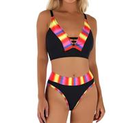 Ropa De Baño Bikini Talla Grande Mujer Bañador 2025 Traje Palabra Honor para La Regla Reductor Barriga El Chico Que Me Gusta No Es Un Deportivo Bikinis Conjunto Playa Embarazada Sin Tirantes Talle