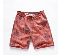 Ropa De Baño Niña - Pantalones Cortos con Estampado De Verano para Bebés Y Niños Pequeños Traje De Baño De Playa De Secado Rápido Bañadores Ropa (Red 7-8 Years)