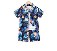 Ropa de bebé para niños Conjunto Deportivo Verano Desgaste Casual Suelta Camisa y Pantalones Cortos 1 Top Pantalón 2 Piezas Primavera#Z