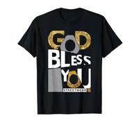 Ropa de Calle God Bless You Camiseta gráfica económica